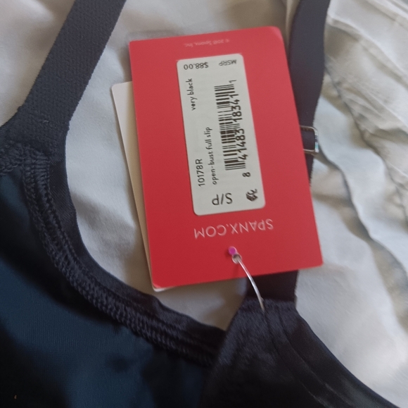 NWT Spanx Open Bust Full Slip in Black - Picture 3 of 6